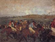 Edgar Degas Gentlemen-s Race Spain oil painting artist